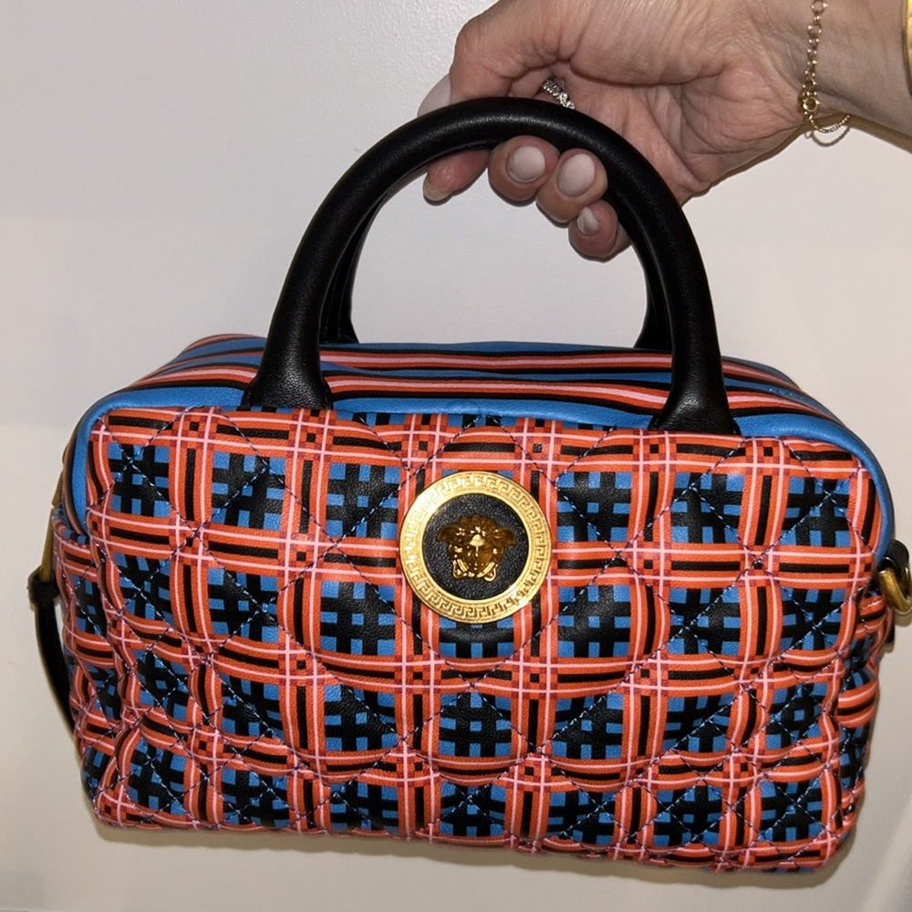 RARE 🔥Versace La Medusa MULTI COLOR Bag. Used never by me, vintage authentic bag
